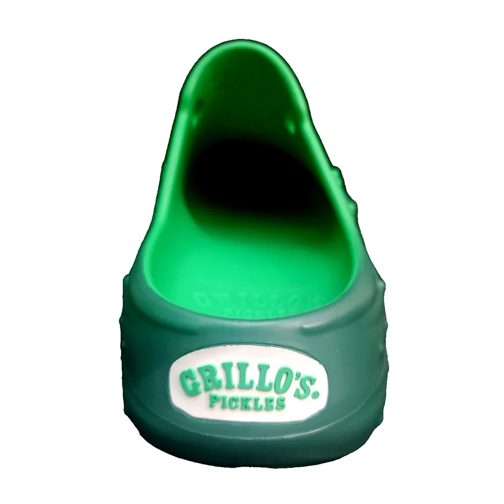 RARE GRILLO'S PICKLES — LIMITED-RELEASE PICKLE SLIDES-CLOGS